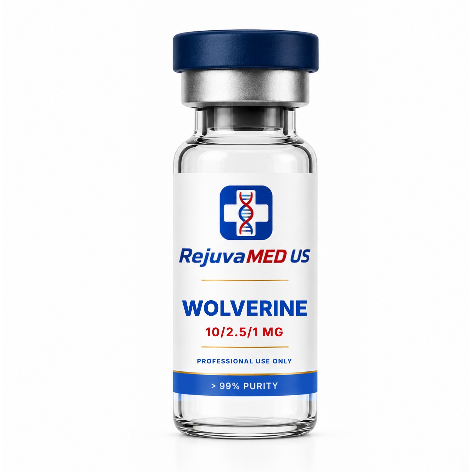 RejuvaMED US Wolverine research peptide vial